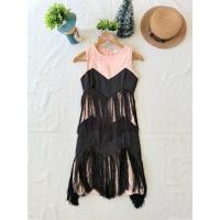 ราคา ใหม่ มือหนึ่ง งานป้าย Poonyisa เดรสแต่งพู่ เก๋ๆ สวย (49903248059)