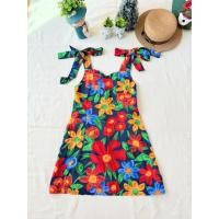 ราคา ใหม่ มือหนึ่ง มินิเดรสลายดอก สีสันสดใส (48954182477)