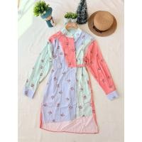 ราคา ใหม่ มือหนึ่ง งานป้าย Poonyisa เดรสทรงผูกไขว้หน้า แขนยาว (46753542843)