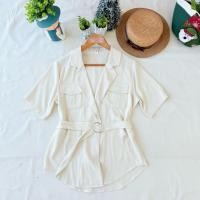 ราคา ส่งต่อ มือสอง เสื้อคอลึก ทรงปกคอสูท (45304444827)