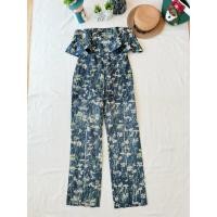 ราคา ใหม่ มือหนึ่ง งานป้าย Poonyisa จั้มสูทขายาว เกาะอก เย็บแต่งระบายช่วงอก (40177963521)