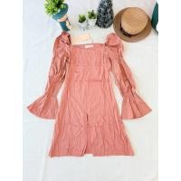 ราคา ใหม่ มือหนึ่ง งานป้าย promthong เดรสแขนยาว ทรงแขนน่ารัก ผ้าสวย (25597918905)