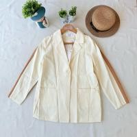 ราคา ใหม่ มือหนึ่ง งานป้าย Wynn เสื้อคลุมสูท สีทูโทน ครีมน้ำตาลสวย (46702577601)