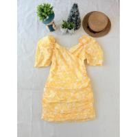 ราคา ส่งต่อ มือสอง งานป้าย Merry เดรสสีเหลืองน่ารักสดใส แขนยกพองสวย (44177776802)