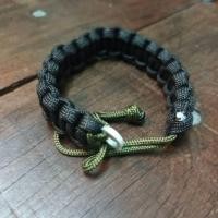 ราคา MC2THAILAND กำไลข้อมือ กำไล COBRA CORE ODGREEN Bracelet Paracord Model 01 Aluminum S Eye Made in THAILAND (26754810420)