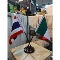 ราคา ธงไทย ธงไนจีเรีย ไทย ไนจีเรีย THAILAND NIGERIA ธงนานาชาติ ธงตั้งโต๊ะแบบไขว้ ขนาด เส้นผ่านศูนย์กลาง 7 5cm สูง 35cm (24200032067)