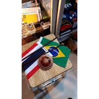 ราคา ธงไทย ธงบลาซิล ไทย บลาซิล THAILAND BRAZIL ธงนานาชาติ ธงตั้งโต๊ะแบบไขว้ ขนาด 14 20cm เสาพลาสติก (23076912582)