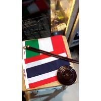 ราคา ไทย อิตาลี THAILAND ITALY ธงไทย ธงอิตาลี ธงนานาชาติ ธงตั้งโต๊ะแบบไขว้ 14 20cm เส้นผ่านศูนย์กลาง 7 5cm สูง 35cm (21593341861)