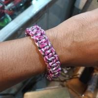 ราคา MC2THAILAND กำไลข้อมือ กำไล COBRA CORE BLACK Bracelet Paracord Model 01 Aluminum S Eye Made in THAILAND (29154890517)