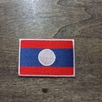 ราคา Tec40 GLUE PATCH LAOS สปป ลาว อาร์มรีดติดเสื้อผ้า ธงชาติ ขนาด70 45mm ไรท์สาระกับครูแว่น Tec40store (27868090027)