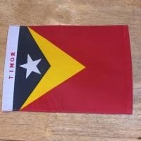 ราคา ธง ติมอร์เลสเต TIMOR LESTE ธงนานาชาติ ธงผ้า ธงชาติ ธงสี ธงผืน ธงตั้งโต๊ะ ขนาด 15x22 cm Tec40store (51852673907)
