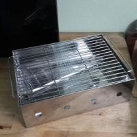 ราคา Picnic Stove เตาย่างสแตนเลส เตาปิ้งย่างพกพา ขนาดเตา 28 5 21 5 9 5cm by ครูแว่น frogmangear (1591396418)