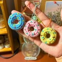 ราคา พร้อมส่ง HA03 MOON HANDMADE พวงกุญแจไหมพรม โดนัท 11 สี (24024026053)