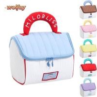 ราคา กระเป๋าแต่งหน้ากระเป๋าใส่เครื่องสําอางทรงบ้านความจุขนาดใหญ่ที่เก็บเครื่องสําอางคุณภาพสูงกระเป๋าเก็บดูแลผิวแบบพกพาสําหรับผู้หญ (53201944519)