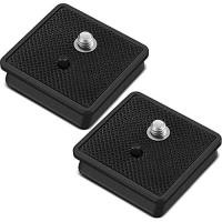 ราคา 41 มม QR Release Plate กล้องขาตั้งกล้องหัวบอล Quick Release แผ่นเปลี่ยนเข้ากันได้กับ Ambico V 0552 V 0554 Sunpak 7500 Pro 7500tm 7575 Kalimar Pro tech V 40 2 ชิ้น (52004978366)
