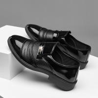 ราคา ขนาดใหญ่ รองเท้าหนังอย่างเป็นทางการผู้ชายเวอร์ชั่นเกาหลีสีดําธุรกิจรองเท้าหนัง pu ลําลอง (56552925048)