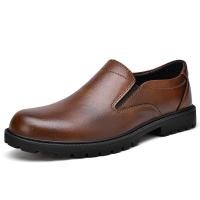 ราคา รองเท้าหนังผู้ชายขนาดใหญ่รอบนิ้วเท้ากลางแจ้งลําลองต่ําด้านบนปกเท้ารองเท้าไม่มีส้นหนังแท้ (47855427846)