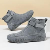 ราคา สไตล์ย้อนยุครองเท้ามาร์ตินผู้ชายหนังแท้ขนาดบวกรองเท้าผู้ชายสูงด้านบนสวมทนรองเท้าลําลองกลางแจ้ง (45504018303)