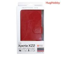 ราคา ของใหม่ กล่องไม่สวย เคส Sony Xperia XZ2 เคสฝาพับ หนัง PU สีแดง BJSL XPXZ2RD (55901953426)