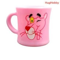 ราคา มือ2 งานเก่าวินเทจ แก้วน้ำเมลามีน มีหูจับ ลายตัวการ์ตูน Pink Panther สีชมพู ขนาด 8x9cm (55204144243)
