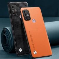 ราคา สําหรับ Motorola Moto G30 G20 G10 กันกระแทกหรูหราฝาครอบหนัง PU กรณีธุรกิจ (28603719423)