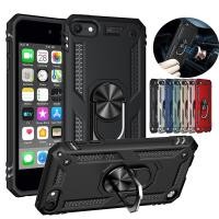 ราคา สําหรับ iPod Touch 5 Touch 6 Touch 7 กันกระแทกเกราะทหารกรณีแหวน Kickstand Holder Cover (28011069710)