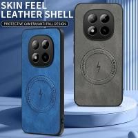 ราคา สําหรับ Xiaomi Poco M8 M8 Pro 5G ฝาหลังผิวรู้สึกกันกระแทกแม่เหล็กซองหนัง PU (46255060970)