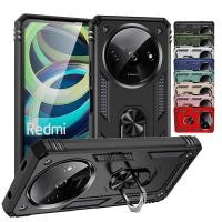 ราคา สําหรับ Xiaomi Redmi A3 A3x A2 A1 กันกระแทกเกราะทหารกรณีแหวน Kickstand ผู้ถือฝาครอบ (26758954103)