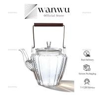 ราคา กาน้ําชาแก้วสไตล์ญี่ปุ่นพร้อมที่จับทองแดงทนความร้อน รูปสี่เหลี่ยมขนมเปียกปูน รูปร่างกาน้ําชาแก้วโฮมออฟฟิศกาต้มน้ําใส (50900208767)