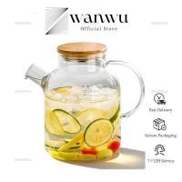 ราคา 1 8ล 1ล กาต้มน้ําแก้วบอโรซิลิเกตสไตล์ญี่ปุ่นเหยือกทนความร้อนสําหรับชาและน้ําผลไม้เหยือกน้ําแก้วความจุขนาดใหญ่ (50600115202)