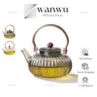 ราคา กาน้ําชาแก้วทนความร้อนพร้อมตัวกรองสไตล์จีนกังฟูหม้อชากาน้ําชาดอกไม้โปร่งใสด้ามไม้ออกแบบคาน (47950647299)