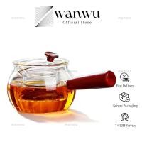 ราคา กาน้ําชาแก้วด้ามไม้กาน้ําชาแก้วบอโรซิลิเกตสูงกาน้ําชาแก้วทนความร้อนในตัวที่กรองชาแก้ว (44475797397)