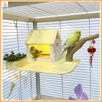 ราคา การตกแต่งกรงนก รังนกแก้วและกระท่อมชนบท แท่นขนาดใหญ่พร้อมรังนกที่สว่างไสว กระท่อมที่พักนก รังนกแท่นแขวนกรงนก (52804409088)