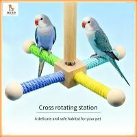 ราคา อุปกรณ์กรงนก นกยืนบาร์ นกแก้วมาการองหมุนข้ามยืนยืน นกแก้วกรามฟันแขวนยืนบาร์ ของเล่นสำหรับนก (49451537207)