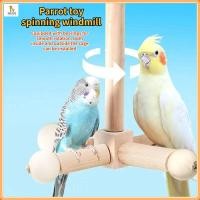 ราคา นกแก้วหมุนของเล่นกังหันลม ขาตั้งอากาศ แพลตฟอร์มนก อุปกรณ์เสริมสำหรับกรงนก ของเล่นนกแก้ว (22690536485)