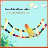 ราคา ของเล่นนก ของเล่นนกแก้ว แหวนแขวนบันไดเมฆ นกแก้วสีไม้แทะบันไดปีนเขา อุปกรณ์กรงนก (25994248056)