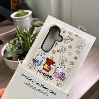 ราคา Samsung S25 Ultra S24 Ultra S24FE A56 A55 การ์ตูน MIFFY Anti shock สองชั้นเคสโทรศัพท์สําหรับ S24 S23 Ultra S22 S21 A16 A15 ฝาครอบกันกระแทก (44152258433)