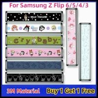 ราคา SAMSUNG สําหรับSamsung Z Flip 7 6 5 4 3 POP Mart Crybaby Sanrio Hello KItty Kuromiบานพับสติกเกอร์Centreเพลาป้องกันฟิล์มAnti scratch Anti ลายนิ้วมือ (28729177419)