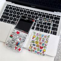 ราคา Artist Graffiti พิมพ์ Slim Hard Frosted เคสโทรศัพท์สําหรับ Samsung Galaxy Z Flip 6 Flip 7 Flip 5 กันกระแทก Samsung Cover (28489317911)