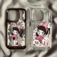 ราคา สําหรับiphone 16 Pro Max 15 Pro Chanelสไตล์ชุดPOP MART Molly Hard Clear SpaceสําหรับiPhone 16 15 Pro Max 15 Plus 16 15 Pro Max 16 15 14 13 12 11 XR XS 7 8 SE กันกระแทก อ่าว (29130751746)