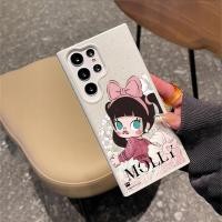 ราคา แฟชั่น Chanel สไตล์ POP MART Molly Frosted เป็นมิตรกับสิ่งแวดล้อมฟางข้าวสาลีกรณีนุ่มสําหรับ Samsung S25 Ultra S24 FE S24 Ultra 24 S23 S22 S21 S20 FE A12 A15 A53 A55 ฝาครอบกันกระแทก (26881124194)