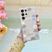 ราคา SAMSUNG Smile Cloud Taiyaki MagFit Hard Clear Caseเคสโทรศัพท์แม่เหล็กKickstandสําหรับSamsung S25 Ultra S24 Ultra Plus S23 Ultra S23 S22 Ultra S22 Shockทนฝาครอบโปร่งใส (25329614368)