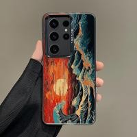 ราคา Great Wave off Kanagawa Micro Matte Hard เคสโทรศัพท์สําหรับ Samsung S26 Ultra S25 Ultra S24 Ultra S25FE S23 Ultra A56 A17S24 S23 FE S22U S20FE S21 Anti Shock Samsung Cover (54104607127)