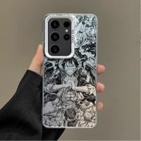 ราคา สําหรับSamsung S26 Ultra S25 Ultra S24 Ultra S25FE S23 Ultra One Piece Luffy Sketch Micro Matte Hardเคสโทรศัพท์A56 A17S24 S23 FE S22U S20FE S21 Anti Shock Samsung Cover (51304050637)