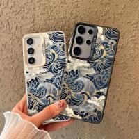 ราคา SAMSUNG เกรทเวฟ ปิด คนากาว่า Micro Matteเคสโทรศัพท์สําหรับSamsung S25 Ultra S24U 24 Fe S23 Ultra S22 S24 S20FE S21 กันกระแทกSamsung Cover (48902624476)