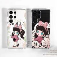 ราคา SAMSUNG สําหรับsamsung S25 Ultra S24 Ultra S24 Feแฟชั่นสาวPOP Mart Molly Bowแม่เหล็กอะคริลิคสําหรับSamsung S25 S24 S24 Plus S25 S23U S22 Ultra S22 S23FEกันกระแทก (27380522616)