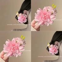 ราคา กิ๊บติดผมดอกไม้สีชมพูที่สวยงามบรรยากาศหญิงนางฟ้ารู้สึกความปรารถนาบริสุทธิ์หัวดอกไม้ถ่ายภาพผ้าโพกศีรษะ (25093435059)