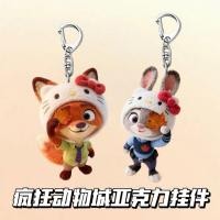 ราคา Crazy Animal City 2 จี้อะคริลิคน่ารักมูลค่าสูง Nick Fox Nick Judy พวงกุญแจอุปกรณ์เสริมกระเป๋า (42328365299)