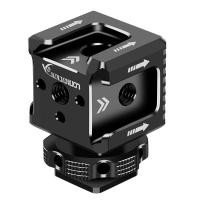 ราคา สามหัวร้อนรองเท้ายึดโลหะขยายไมโครโฟนเติมแสงกล้อง เอสแอลอาร์ กรงกระต่ายภายนอกรองเท้าเย็นอุปกรณ์ขยาย (56150728351)