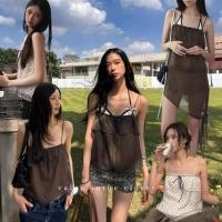 ราคา ส่งด่วน ? ? ? ? ? ? ? ? ? ? ? ? ? ? ? ? ? ? ? ? ? ? ? Set2ชิ้น เสื้อสายเดี่ยวจับคู่กับกระโปรงผ้าชีฟองชายเฉียง (57253466246)
